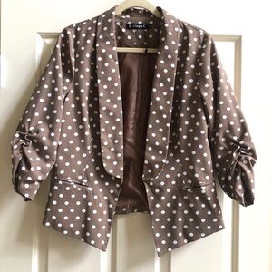 Allegra K polka dot blazer
